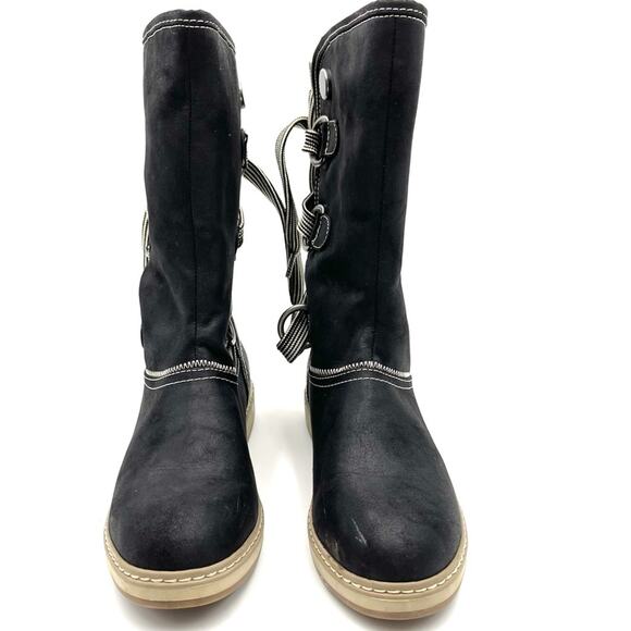 White Mountain  Tivia Boot  Women's Black Man Made Upper Synthetic sole SIZE 7 - Picture 3 of 12